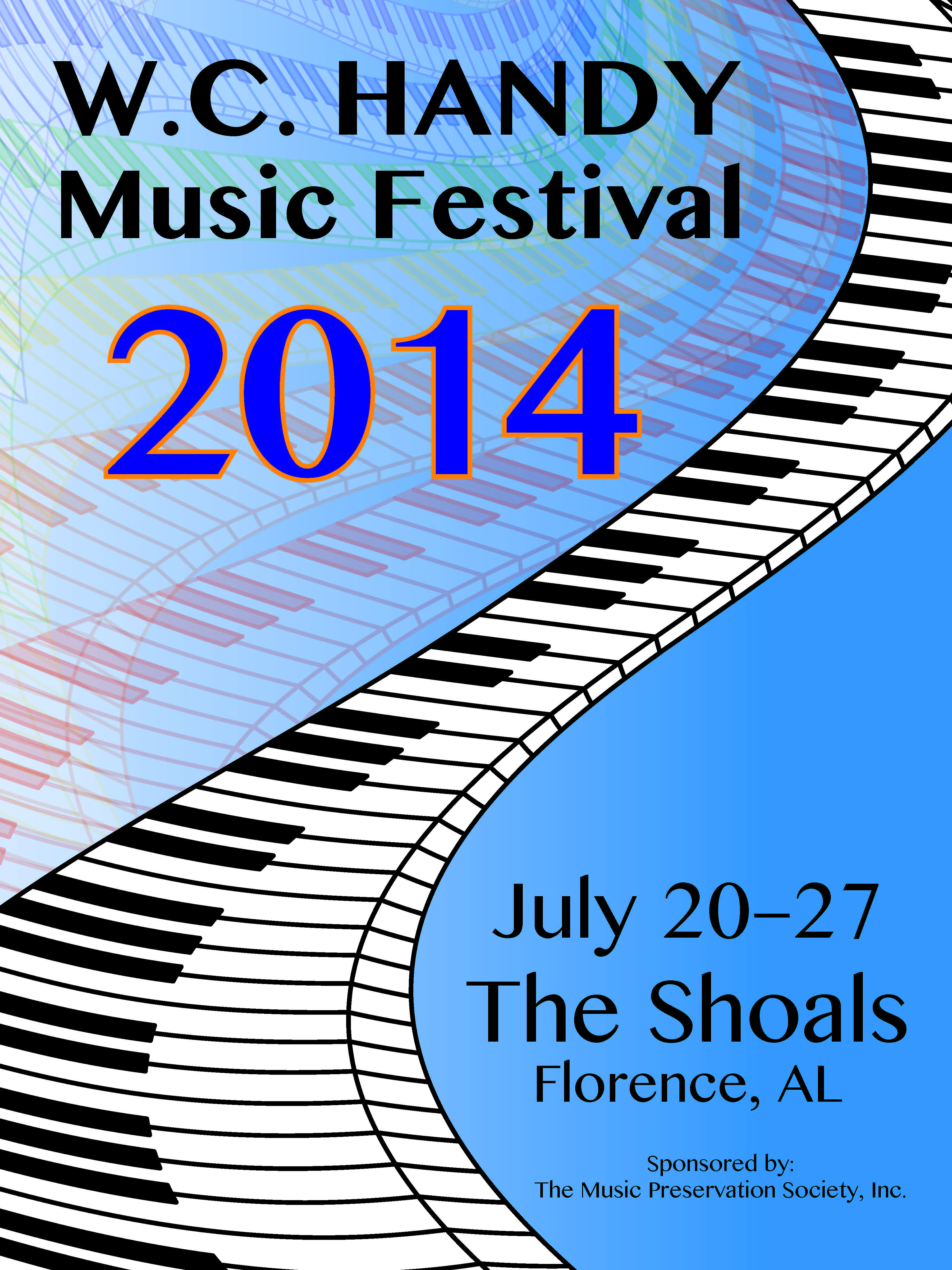 Poster for 2014 WC Handy Music Festival